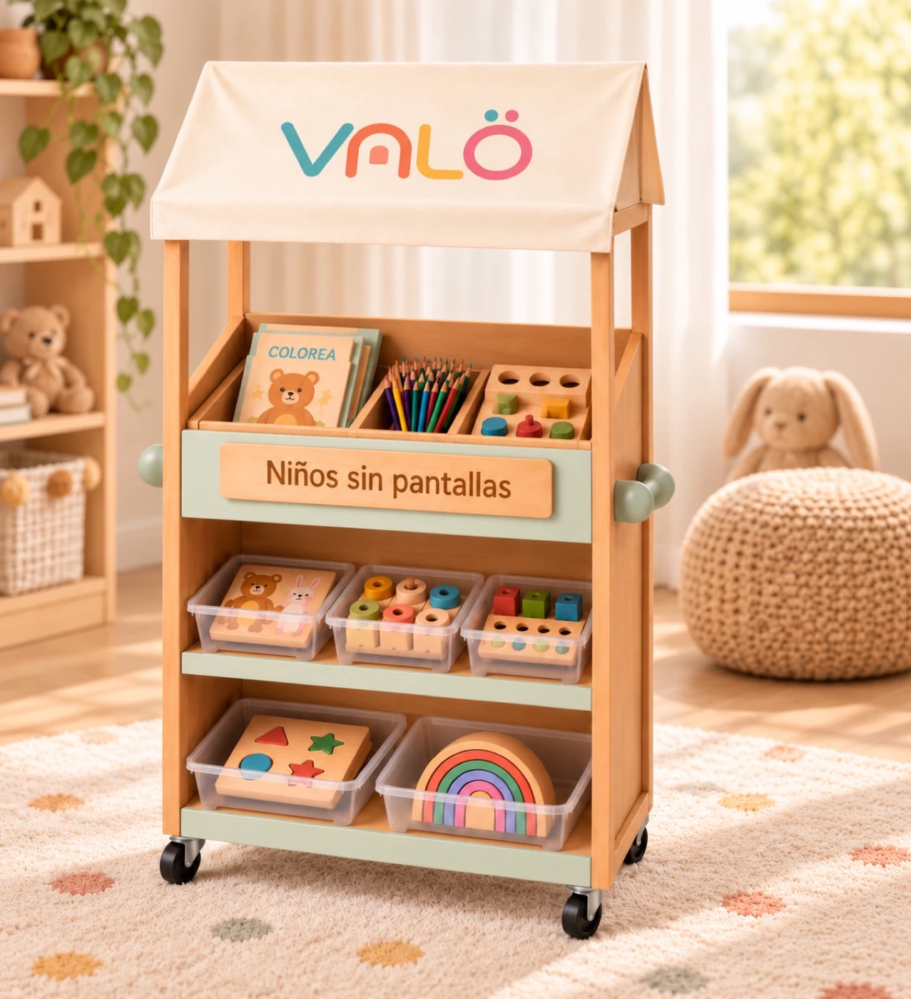 Carrito Valö con juegos didácticos